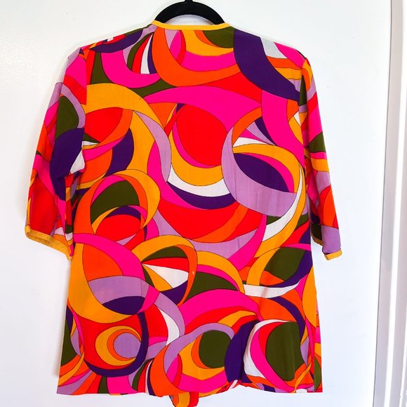 Vintage Groovy 60's-70's Handmade Whimsical Shirt Women's Small-Medium - Picture 4 of 6